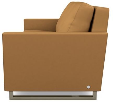 American Leather® Brandt Dolce Caramel Leather Three Seat Queen Plus Sofa Convertible 2