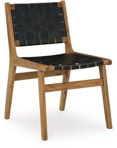 Signature Design by Ashley® Fortmaine Black/Brown Dining Side Chair