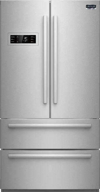 Crosley® Professional 20.8 Cu. Ft. French Door Bottom Mount Refrigerator-Stainless Steel