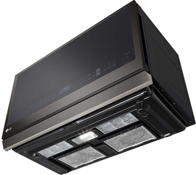 LG 2.1 Cu. Ft. PrintProof™ Black Stainless Steel Over The Range Microwave 7