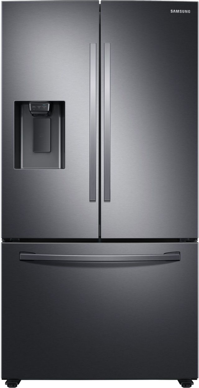 Samsung 27.0 Cu. Ft. Fingerprint Resistant  Black Stainless Steel French Door Refrigerator-0