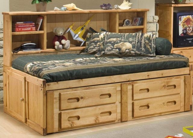 Trendwood Inc. Bunkhouse Cheyenne Cinnamon Full Bed with Underdresser