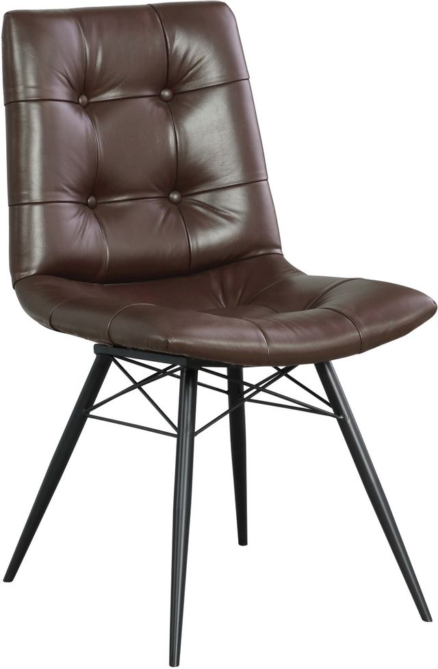 Coaster® Brown Tufted Dining Chairs-107853 | Furniture Ave