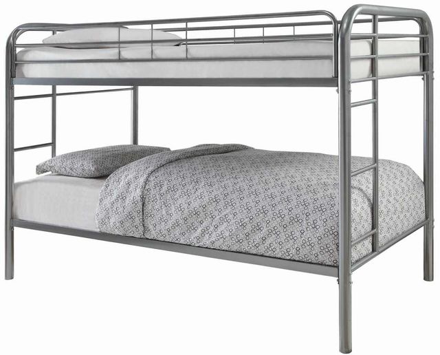 Coaster® Morgan Silver Twin Bunk Bed 