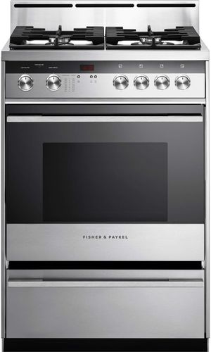 Fisher & Paykel Series 5 24" Stainless Steel Free Standing Gas Range