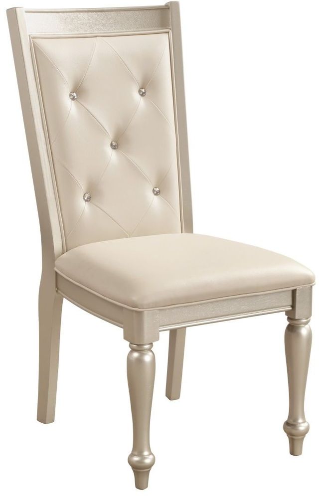 Homelegance® Celandine Silver Side Chair