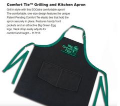 Comfort Tie Grilling and Kitchen Apron