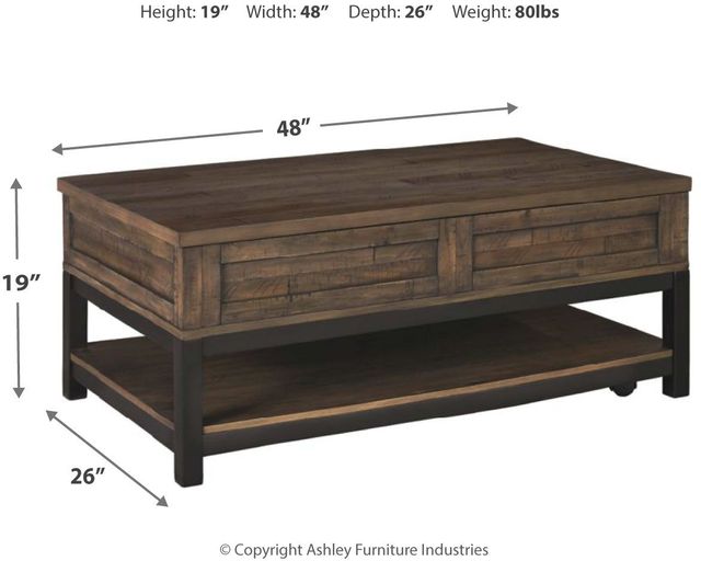 Table basse rectangulaire Johurst, brun, Signature Design by Ashley® 2