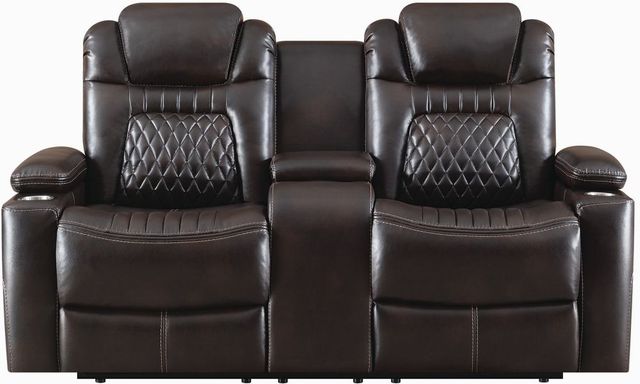Coaster® Korbach 2-Piece Espresso Power Headrest Reclining Living Room Set 2
