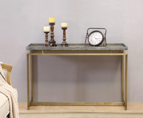 Coast2Coast Home™ Biscayne Weathered/Gold Console Table-2