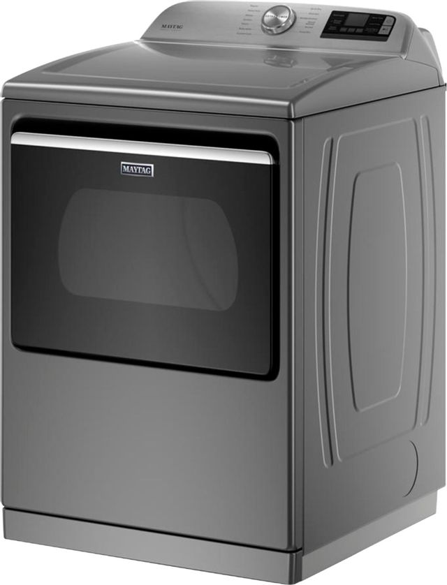 Maytag® 7.4 Cu. Ft. Metallic Slate Front Load Electric Dryer 1