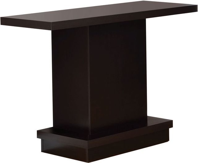 Coaster® Reston Cappuccino Pedestal Sofa Table-0