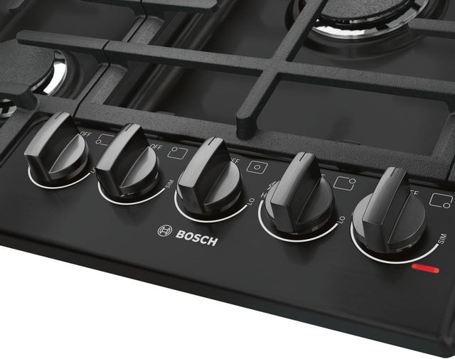 Bosch® 800 Series 30" Black Gas Cooktop-2
