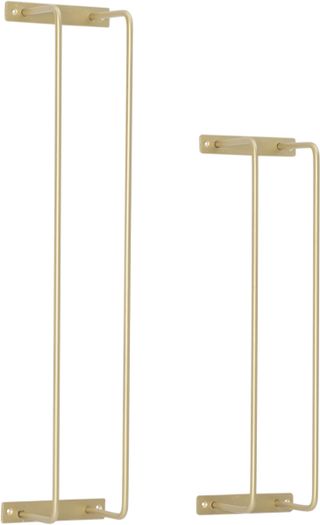 Powell® Triston Set of 2 Gold Metal Towel Racks