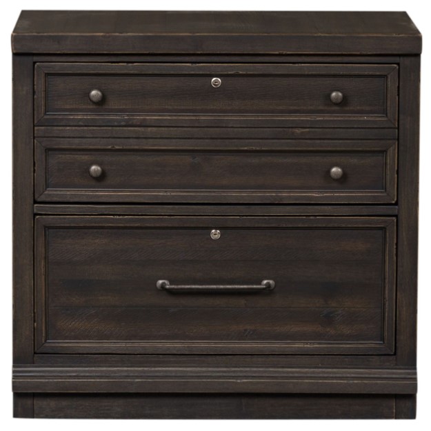 Liberty Furniture Harvest Home Black Bunching Lateral File Cabinet
