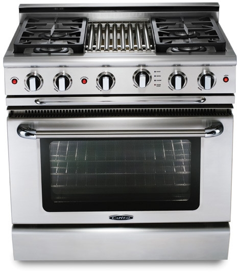 36 pro style gas range