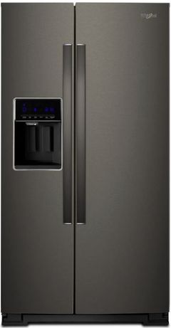 Réfrigérateur côte-à-côte de 36 po Whirlpool® de 28.5 pi³ - Acier inoxydable noir