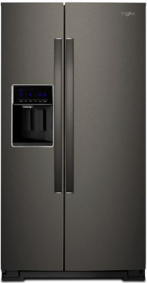 Whirlpool® 28.5 Cu. Ft. Black Stainless Steel Side-by-Side Refrigerator