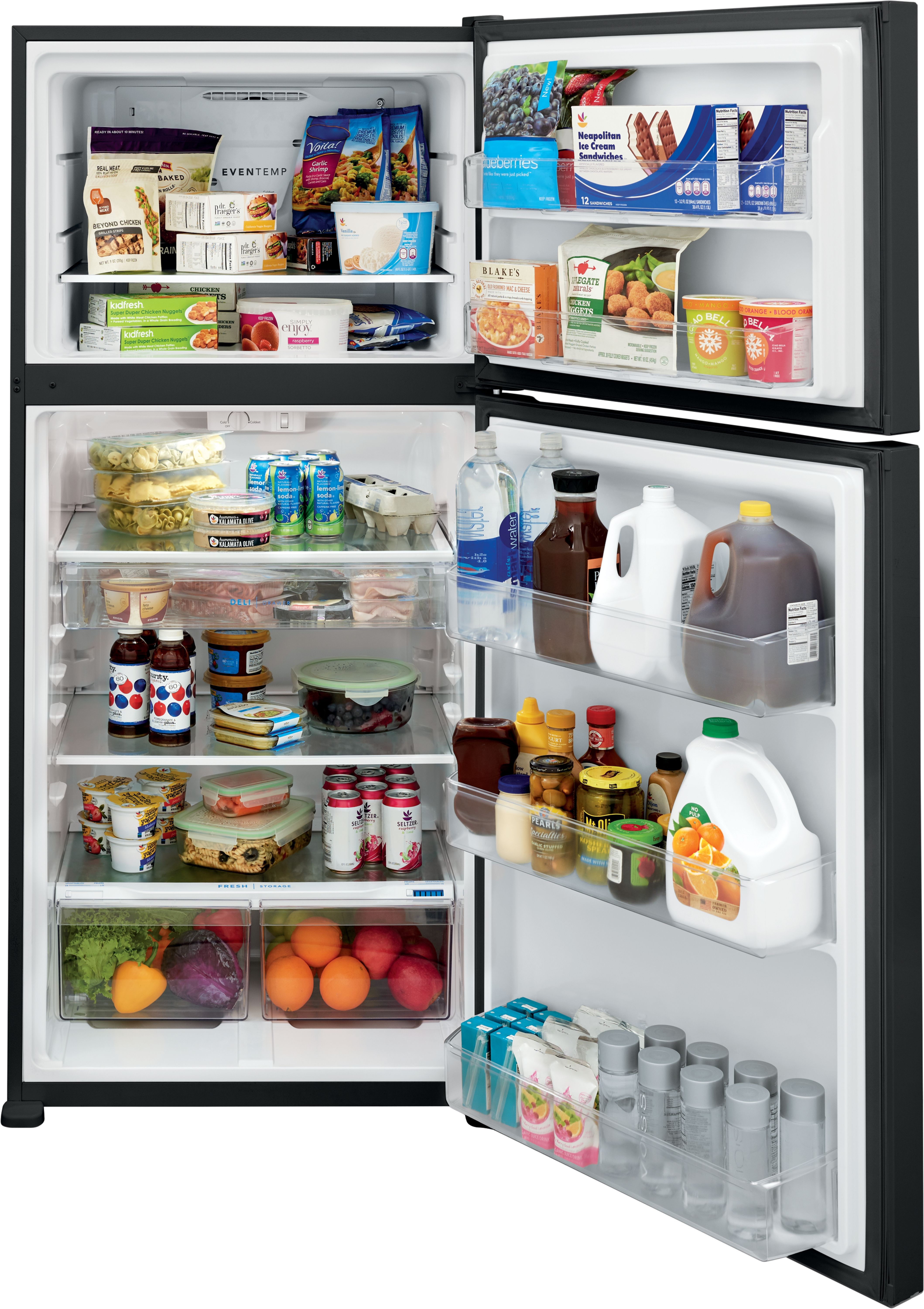 Frigidaire® 30 In. 20.0 Cu. Ft. Black Top Freezer Refrigerator ...