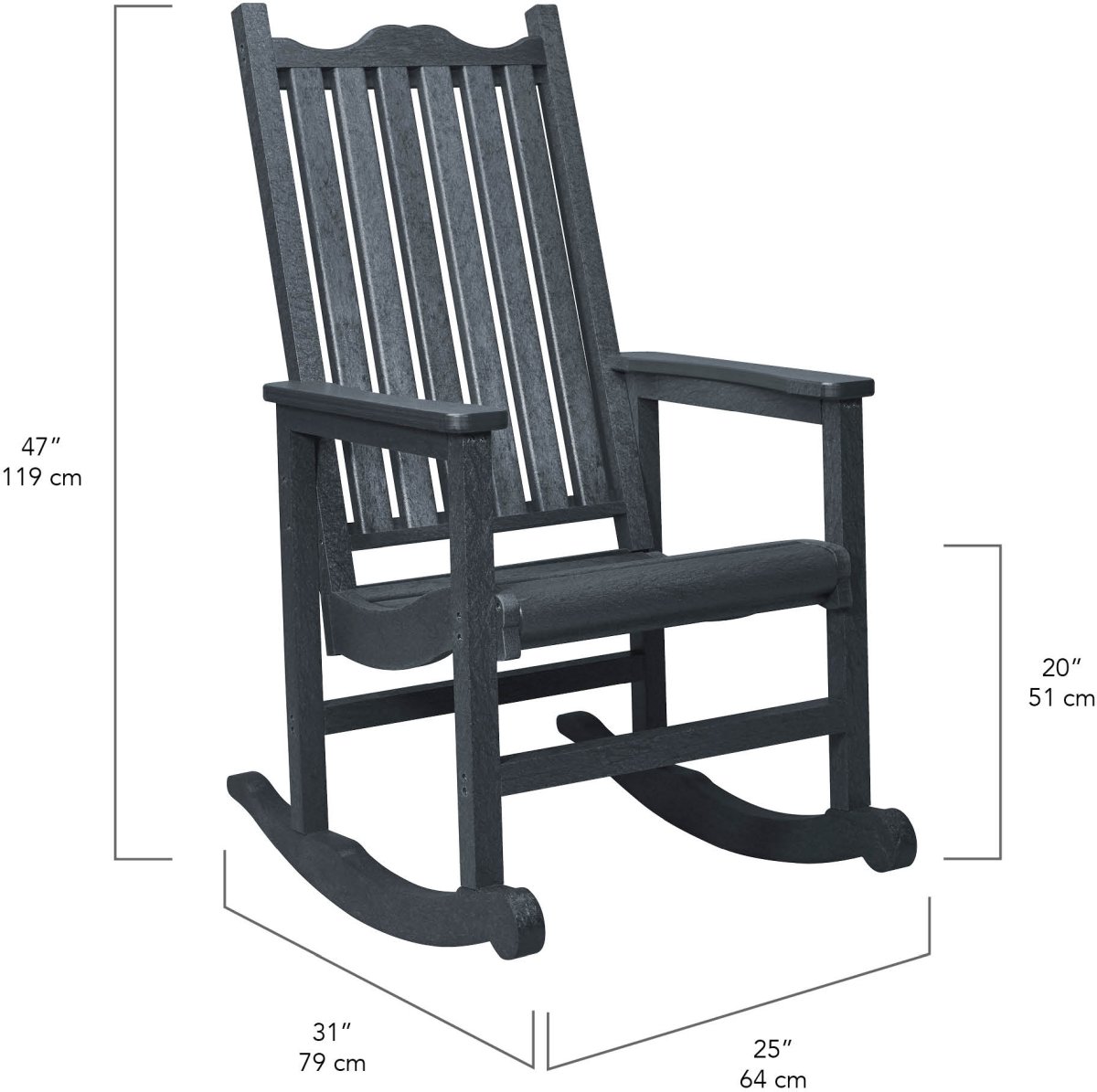 Polyteak rocking chair hot sale