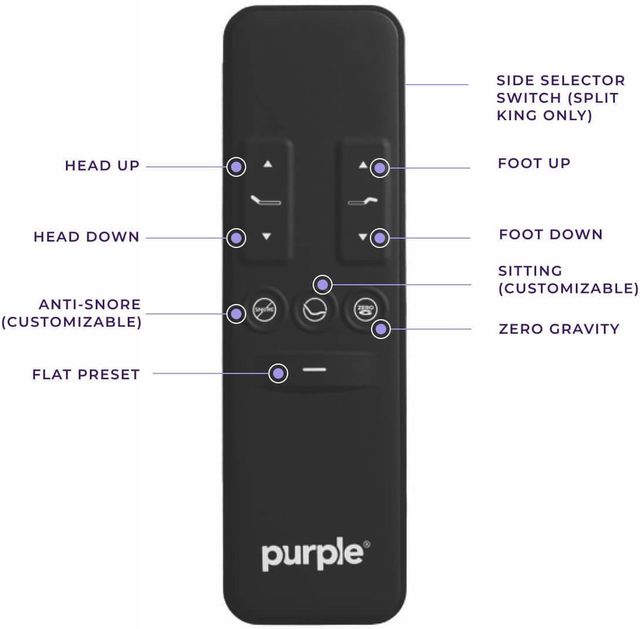 Purple® Ascent™ Queen Adjustable Base 17