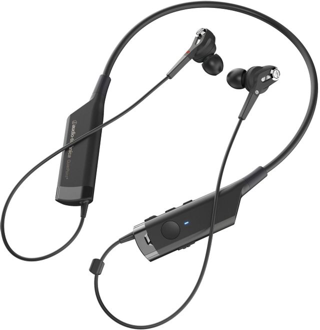 Audio-Technica® QuietPoint® Black Active Noise-Cancelling Wireless In-Ear Headphones 1
