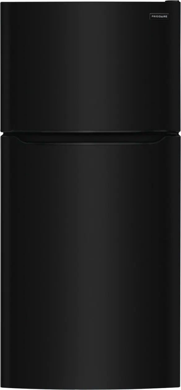Black Frigidaire top freezer refrigerator