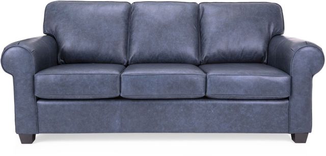 Canapé-lit queen en cuir bleu Decor-Rest® 1