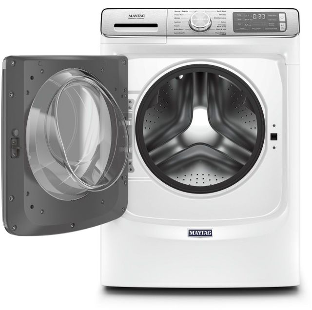 Maytag® 5.0 Cu. Ft. White Front Load Washer 1