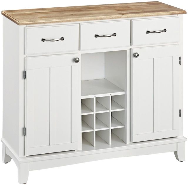 homestyles® Buffet Of Buffets Natural Wood/White Server-0