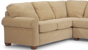 Flexsteel® Thornton Leather Left-Arm-Facing Corner Sofa