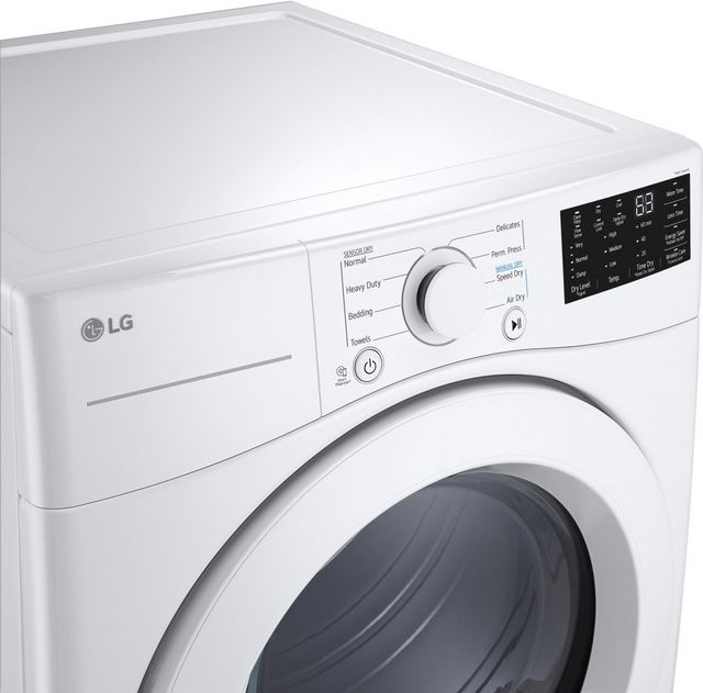 LG 7.4 Cu. Ft. White Front Load Gas Dryer 5