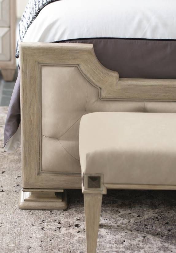 Bernhardt Santa Barbara Beige/Sandstone King Upholstered Panel Bed 4