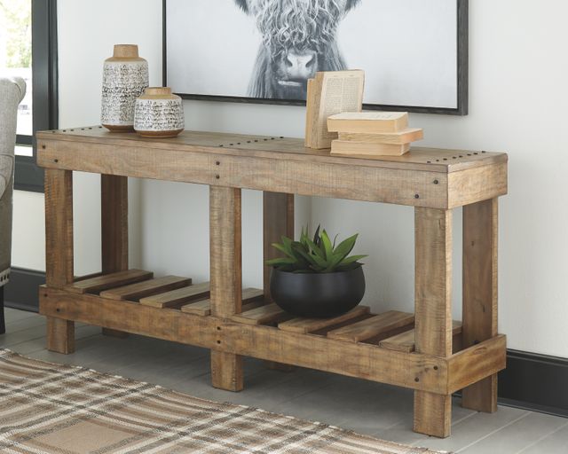 Signature Design by Ashley® Susandeer Brown Console Sofa Table 3