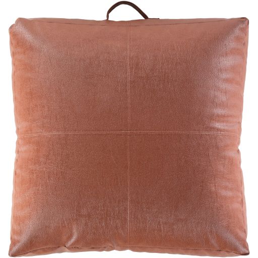 Surya Mack Camel 24"x24" Toss Pillow with Polybead Fill-1
