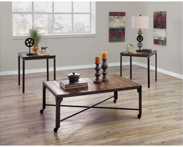 Signature Design by Ashley® Baninger 3-Piece Medium Brown Occasional Table Set 1