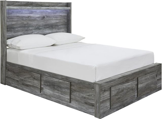 Signature Design by Ashley® Baystorm Gray Full Panel Bed with 6 Storage Drawer-0