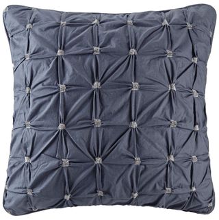 Olliix by INKY+IVY Navy Jane Embroidered Euro Sham