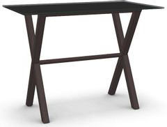 Amisco Andre Black Glass Counter Table