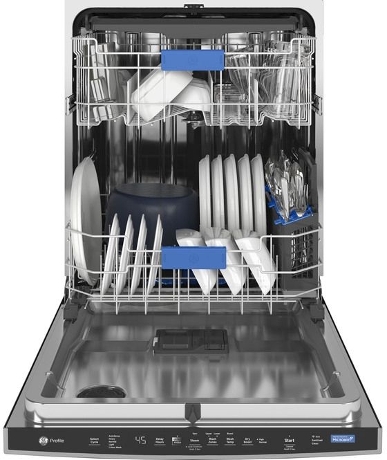 Lave-vaisselle encastré GE Profile™ de 24 po - Acier inoxydable résistant aux traces de doigts 3