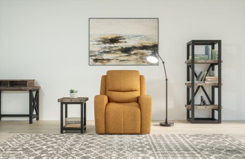 Flexsteel® Carpenter Black/Light Brown Chairside Table 4