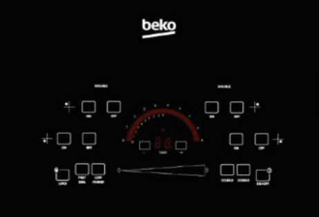 Beko 30" Black Glass Built In Electric Cooktop 1