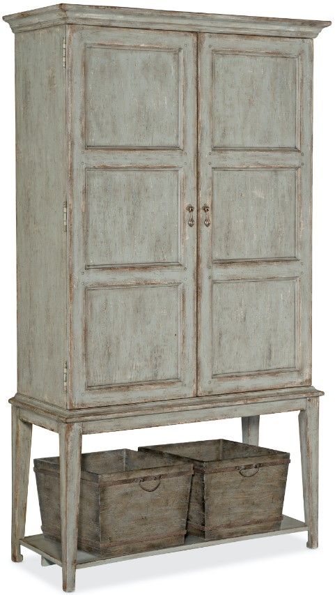 Hooker® Furniture Alfresco Vino Della Vita Vintners Gustavian Blue Cabinet-0