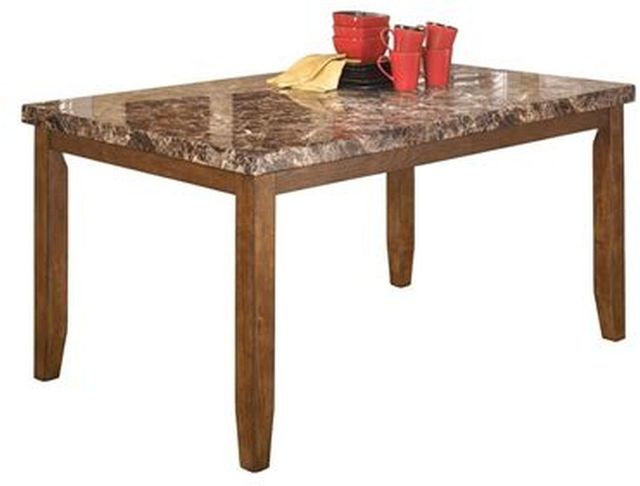 Signature Design by Ashley® Lacey Medium Brown Dining Table 1