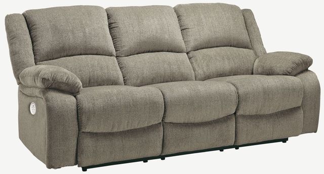 Signature Design by Ashley® Draycoll Pewter Power Reclining Sofa 11