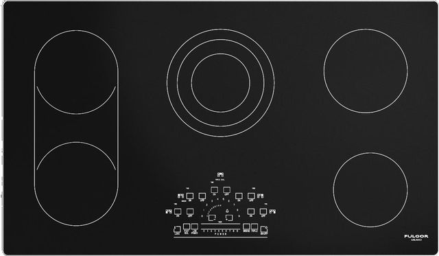 Fulgor Milano® 600 Series 36" Stainless Steel Electric Cooktop 0