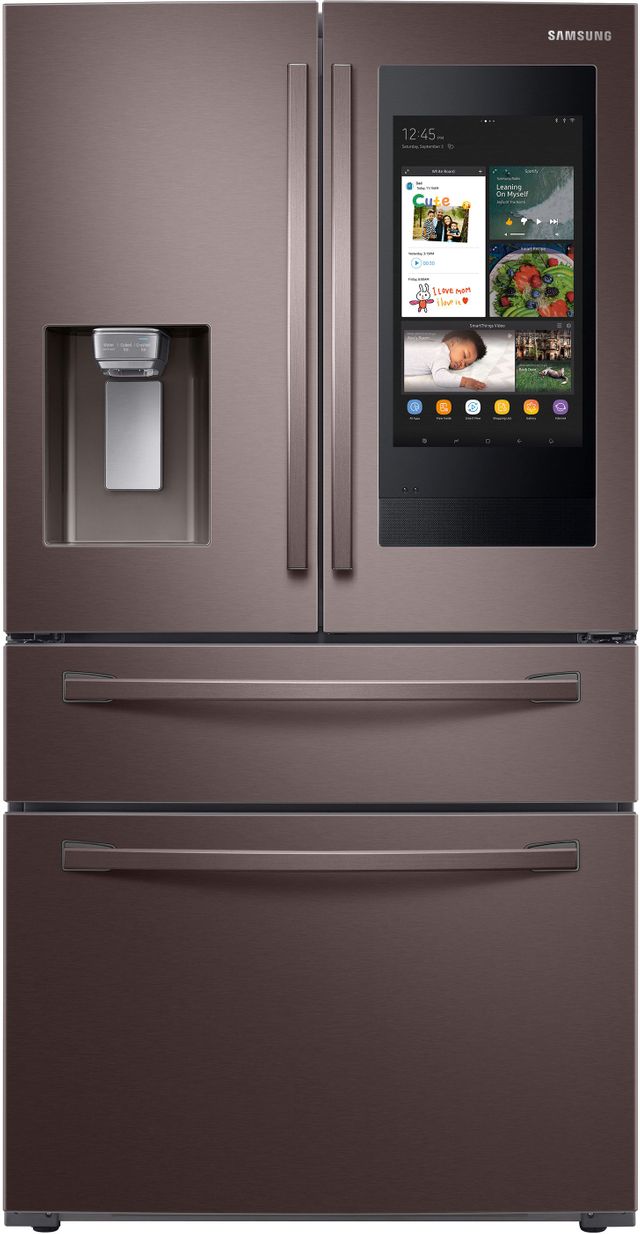 Samsung 27.7 Cu. Ft. Fingerprint Resistant Tuscan Stainless Steel French Door Refrigerator-0