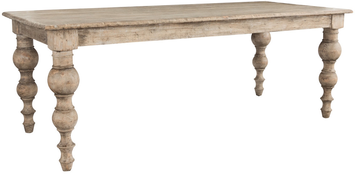 Classic Home Bordeaux Beige 83" Dining Table
