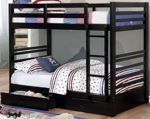 Furniture of America® California IV Black Twin/Twin Bunk Bed