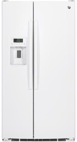 GE 25.9 Cu. Ft. Side-by-Side Refrigerator-White